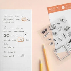 Stationery BGM Clear Stamp -Little Craft Place StationeryBGMClearStamp3