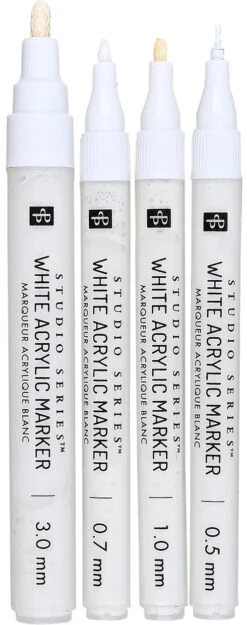 Studio Series White Acrylic Markers -Little Craft Place StudioSeriesWhiteAcrylicMarkers3