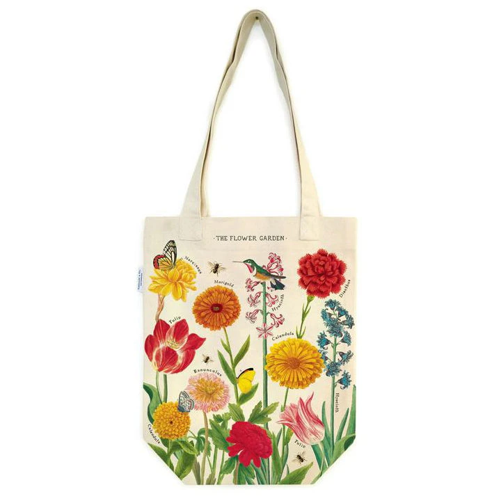 Flower Garden Tote Bag Cavallini & Co. Flower Garden Tote Bag Cavallini & Co. -Little Craft Place TB FLRGRD 3