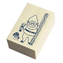 Beverly Companion Rubber Stamp - Gnome & Mushroom -Little Craft Place TSW 084Gnome MushroomRubberStamp2