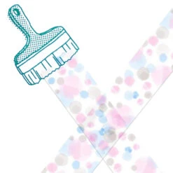 Beverly Companion Rubber Stamp - Large Brush -Little Craft Place TSW 090LargeBrushRubberStamp4