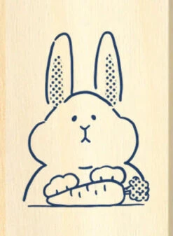 Masking Tape Companion Rubber Stamp - Itadakimasu