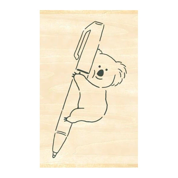 Beverly Ink Companion Stamp - Koala and Pen Beverly Ink Companion Stamp - Koala And Pen -Little Craft Place TSW123KoalawithPenRubberStamp