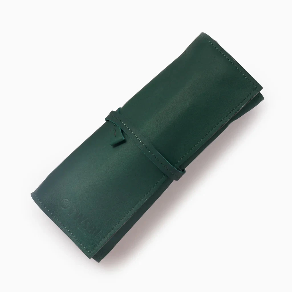 TWSBI Leather Roll Case Forest Green TWSBI Leather Roll Case Forest Green -Little Craft Place TWSBI Leather Roll Case Forest Green