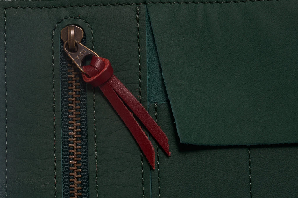 TWSBI Leather Roll Case Forest Green TWSBI Leather Roll Case Forest Green -Little Craft Place TWSBI Leather Roll Case Forest Green3