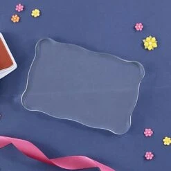 Tonic Studios Acrylic Stamping Block 4"X6" -Little Craft Place TonicStudiosAcrylicStampingBlock4x64