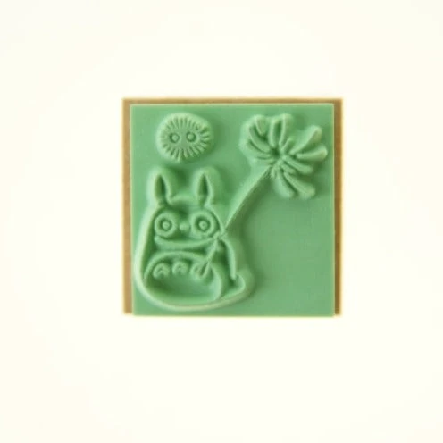 Totoro, Soot Sprite & Dandelion Rubber Stamp Totoro, Soot Sprite & Dandelion Rubber Stamp -Little Craft Place TotoroDandelionRubberStampSootSprite1