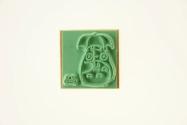 Totoro & Umbrella Rubber Stamp Totoro & Umbrella Rubber Stamp -Little Craft Place Totoro UmbrellaRubberStamp2
