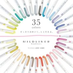 Zebra Mildliner Highlighter - Set Of 35 Colors Travel Trunk Suitcase -Little Craft Place WKT7 35CZebraMildlinerHighlighterSetof35ColorsGiftBox