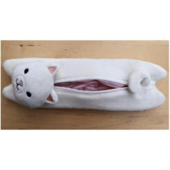 Cat Pen Pouch -Little Craft Place WhiteCatPencilPouchPenCase7