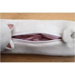 Cat Pen Pouch -Little Craft Place WhiteCatPencilPouchPenCase8