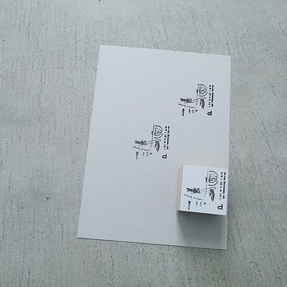 Yohaku Rubber Stamp - Letter Yohaku Rubber Stamp - Letter -Little Craft Place YohakuStamp S009