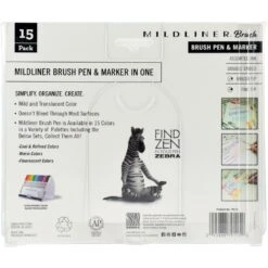 Zebra Mildliner Double Ended Brush Pen & Marker 15/Pkg 7 Zebra Mildliner Double Ended Brush Pen & Marker 15/Pkg -Little Craft Place ZebraMildlinerDoubleEndedBrushPen Marker15Pkg4
