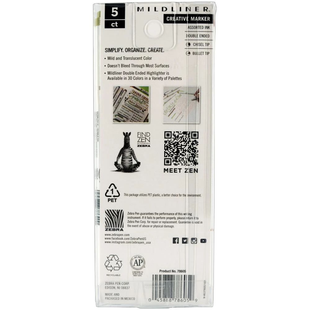 Zebra Mildliner Double Ended Marker Bold & Fine Point 5/Pkg - Neutral Zebra Mildliner Double Ended Marker Bold & Fine Point 5/Pkg - Neutral -Little Craft Place ZebraMildlinerDoubleEndedMarkerBold FinePointNeutral4