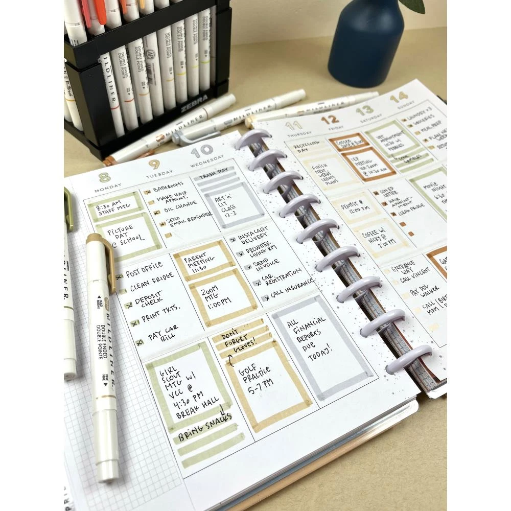 Zebra Mildliner Double Ended Marker Bold & Fine Point 5/Pkg - Neutral Zebra Mildliner Double Ended Marker Bold & Fine Point 5/Pkg - Neutral -Little Craft Place ZebraMildlinerDoubleEndedMarkerBold FinePointNeutral5