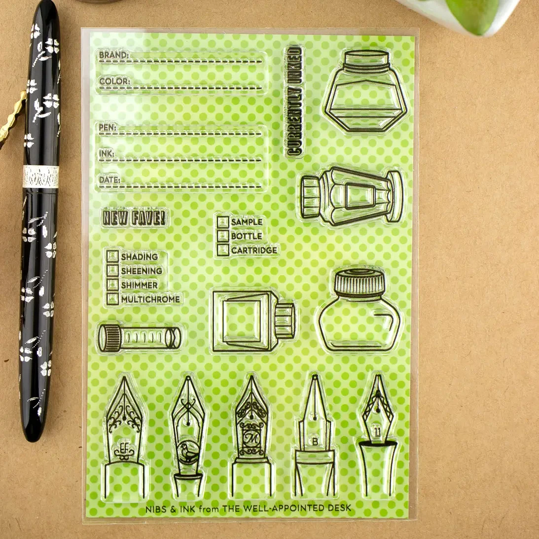 "Nibs & Ink" - 4"x6" Clear Stamp Set (16 Stamp Designs) "Nibs & Ink" - 4"x6" Clear Stamp Set (16 Stamp Designs) -Little Craft Place b9182ba566675900f28dd409402738358639a44a41e709f6641ca84b59986123