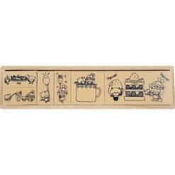 SANBY X HANKO Retro Tokoro Stamp Set Of 6