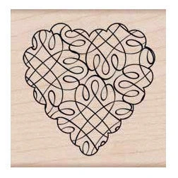 Loopy Heart Stamp Loopy Heart Stamp -Little Craft Place