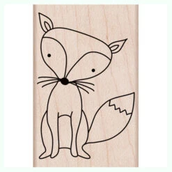 Fox Rubber Stamp