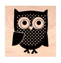 Owl Rubber Stamp