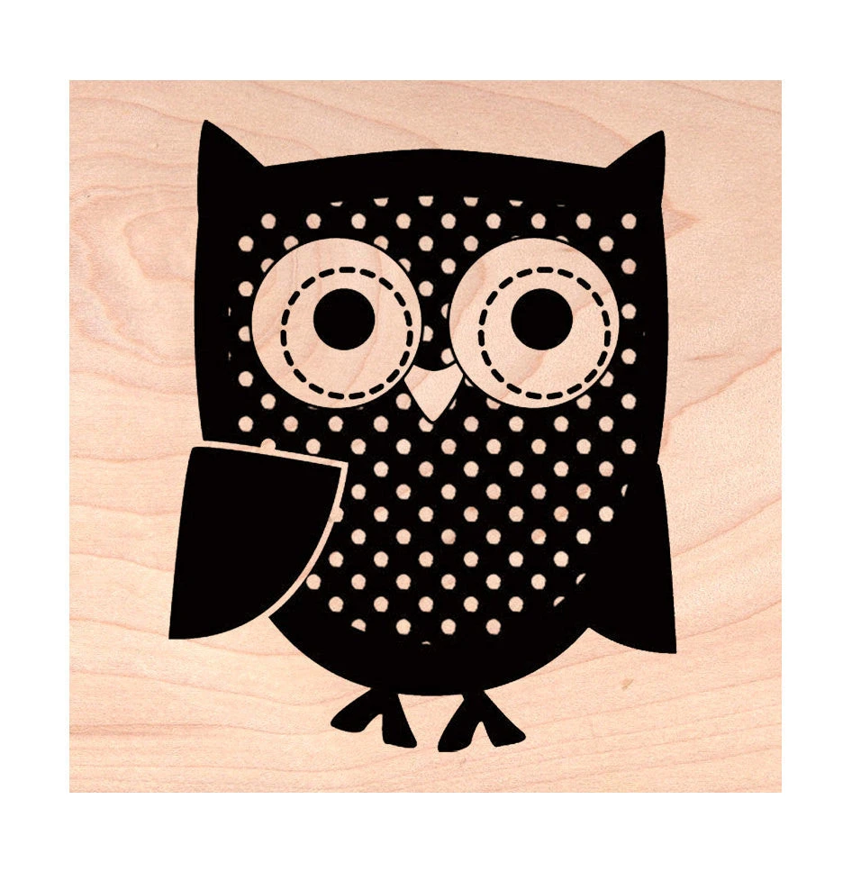 Owl Rubber Stamp Owl Rubber Stamp -Little Craft Place