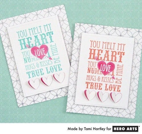 Heart with Arrow Rubber Stamp Heart With Arrow Rubber Stamp -Little Craft Place