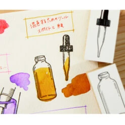 Pipette Rubber Stamp Set 3 Pipette Rubber Stamp Set -Little Craft Place ink rs02 03