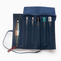 TWSBI Leather Roll Case Midnight Blue -Little Craft Place leather case blue03 1024x1024 31e08792 cae2 4be9 9af2 ccd17d040fcd