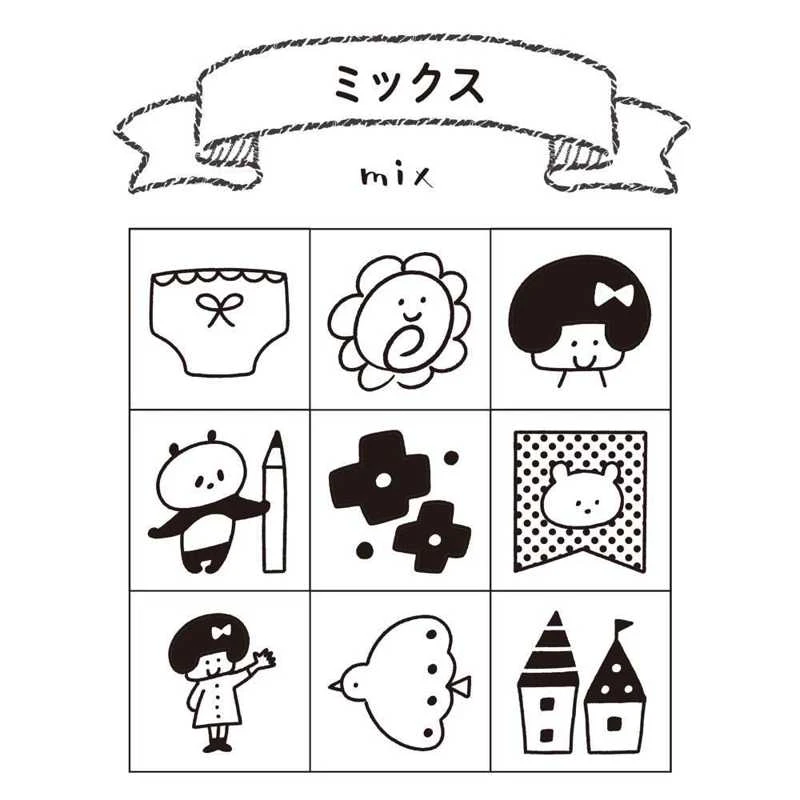 Mizutama x Beverly Planner Companion Stamp - Mix Mizutama X Beverly Planner Companion Stamp - Mix -Little Craft Place nlhp3sm3 1
