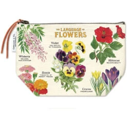 Language Of Flowers Vintage Pouch
